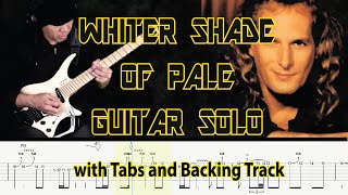 Michael Bolton WHITER SHADE OF PALE Guitar Solo with Tabs and Backing Track by Alvin De Leon