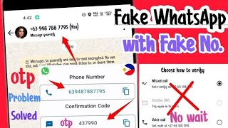 Fake whatsapp kaise banta hai 2025_How to create fake whatsapp account _free unlimited screenshot 3