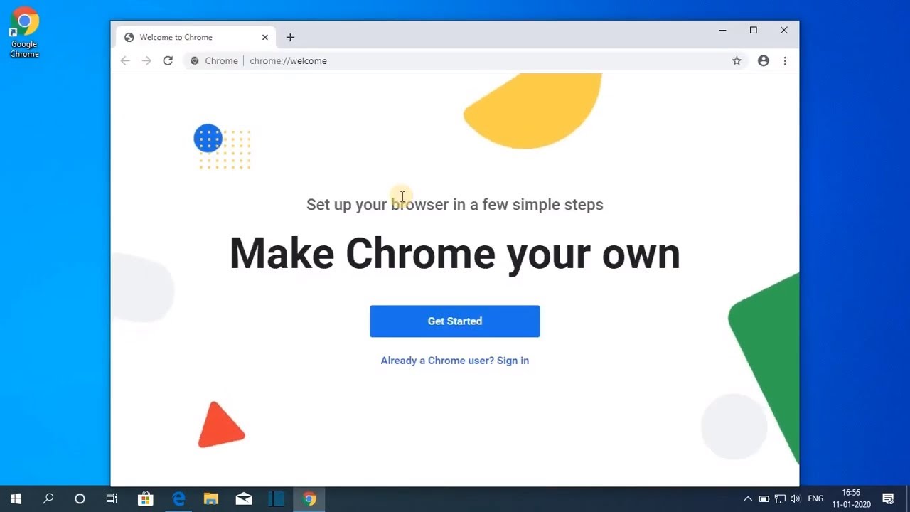 chrome setup for windows 10