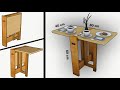 HOW TO MAKE A MULTIFUNCTIONAL MINIMALIST FOLDING TABLE, STEP BY STEP