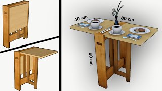 HOW TO MAKE A MINI FOLDING TABLE, STEP BY STEP