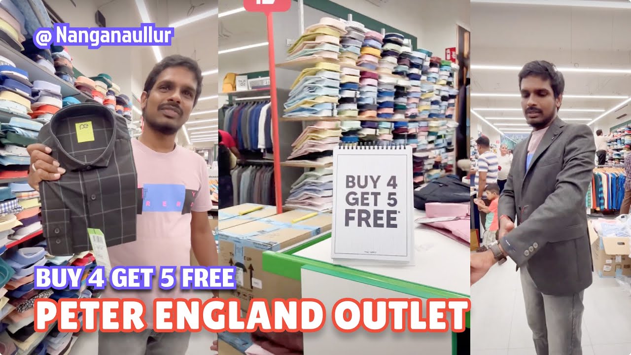 Buy 4 Get 5 Free* Peter England Outlet Showroom Nanganallur