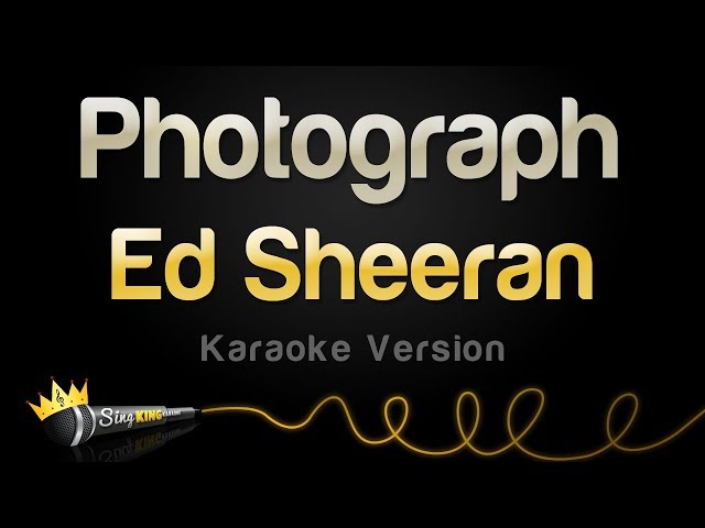 Ed Sheeran - Photograph (Karaoke Version) class=