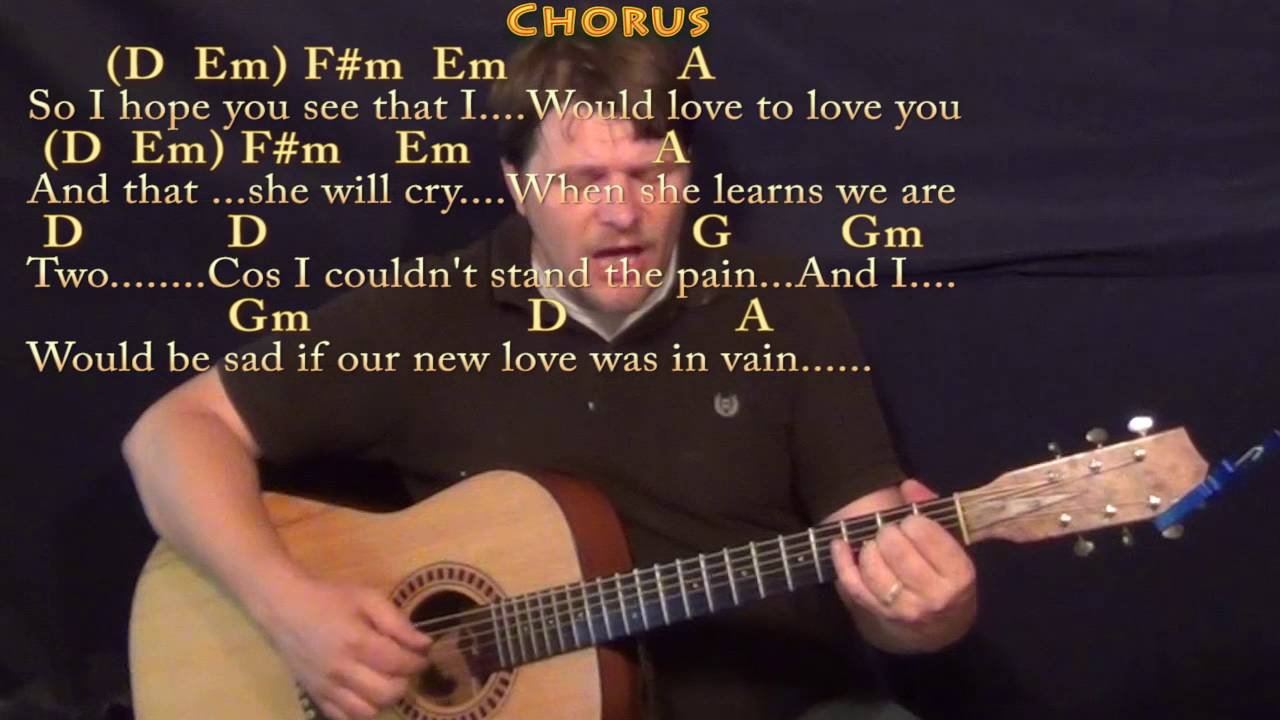 If I Fell (The Beatles) Fingerstyle Guitar Cover Lesson with Chords