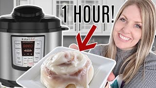 One Hour Instant Pot Cinnamon Rolls