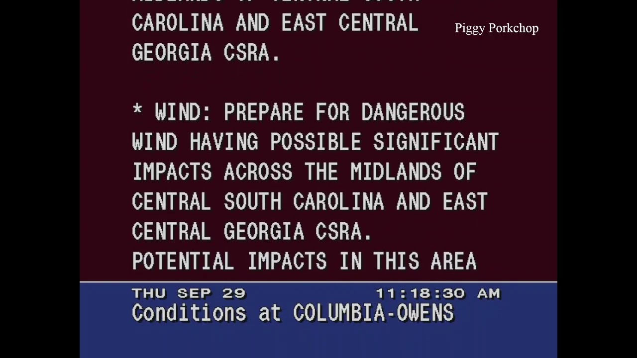 EAS Tropical Storm Warning Central South Carolina/SE Georgia NOAA ...