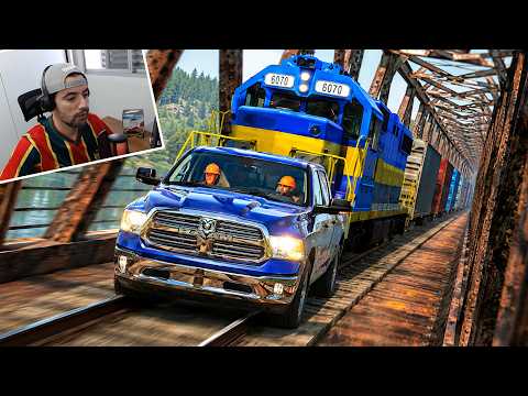 Reação a acidentes de trem IMPRESSIONANTES BeamNG #13