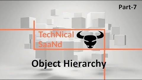 VBA Object Hierarchy Excel VBA Part-7 (full hindi tutorial)