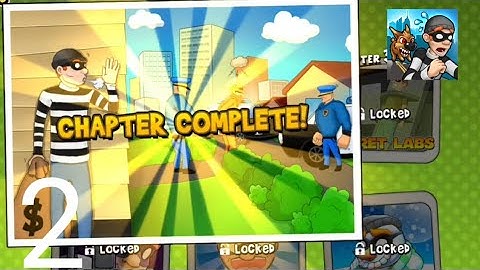 Robbery Bob - Gameplay Walkthrough part 2 - chapter 1 complete ✅- suburbs (Android, iOS)