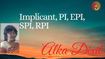 implicant, PI,EPI,RPI,SPI