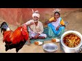 village famous COUNTRY CHICKEN curry cooking in handi by our santali grandma||rural village India