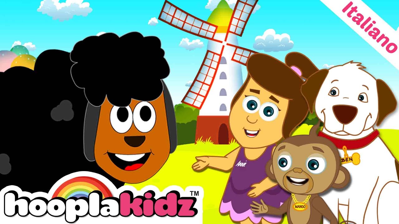 Baa Baa Black Sheep | Canzoni per bambini | cartoni animati e ...