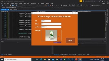 اضافة صورة لقاعدة بيانات ماي سكول من PictureBox | سي شارب وقواعد البيانات | Mysql | c#