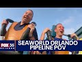 Ride POV: SeaWorld new Pipeline surf coaster