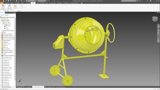 INVENTOR 2019 - CONCRETE MIXER - ASSEMBLY