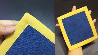 How to sew a grooved corner/ How to sew 1 right angle border/sewing a beautiful border