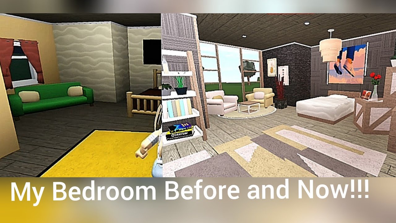Roblox Bloxburg 2020 My Bedroom Before And Now Youtube - my bedroom roblox