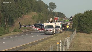 Driver rescued in Twiggs County after crash on I-16
