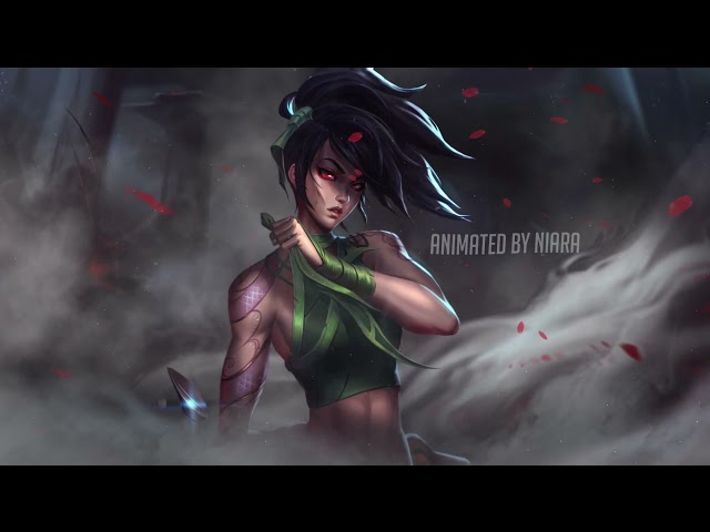 Видео Живые обои «Akali the Stealthy Killer League of Legends»