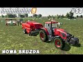 Making and stacking 200 silage bales | Nowa Bruzda | Farming simulator 19 | Timelapse #53