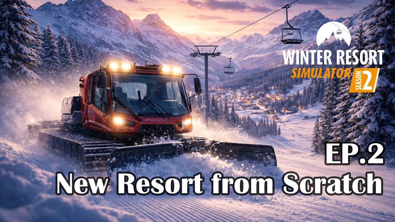 Winter Resort Simulator 2 | Finishing the Slopes & Cross-Country Area | Episode 2