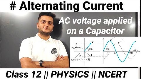 AC Voltage applied to Capacitor | Physics #alternatingcurrent #phasordiagram #physics