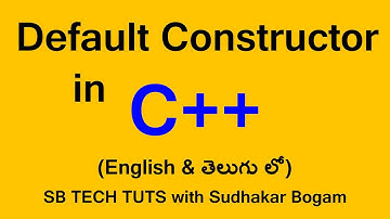 Default Constructor in C++ (TELUGU) | Constructors in C++ | C++ Tutorial | in Telugu
