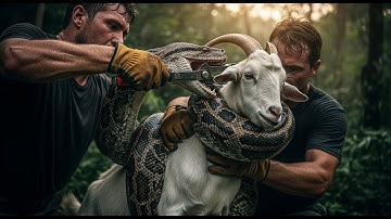What Happened When a Heroic Rescue Team Battles Giant Python to Save a Helpless Goat You Won