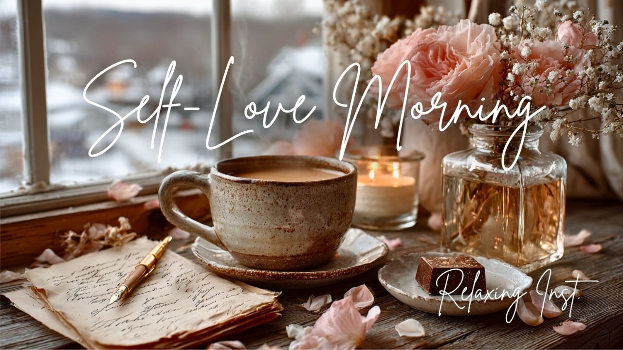 Self-Love Morning 🌸 Soft Winter Piano & Guitar | Relaxing Music for Study, Work & Morning Journaling