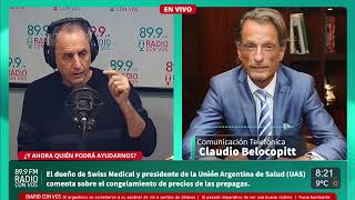 El fuerte enojo de Belocopitt tras el congelamiento de precios de las prepagas