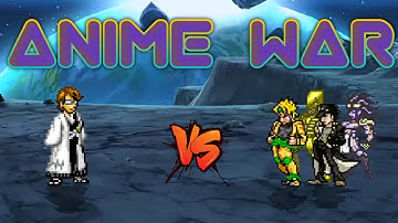 Captain Aizen VS Dio K1 (V2) & Jotaro K1 (V2) in Jump Force Mugen