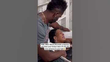 Thumbnail of My 1st WATER BIRTH🥺 #homebirth #pregnancy #waterbirth #blacklove #couplegoals #marriedlife #family