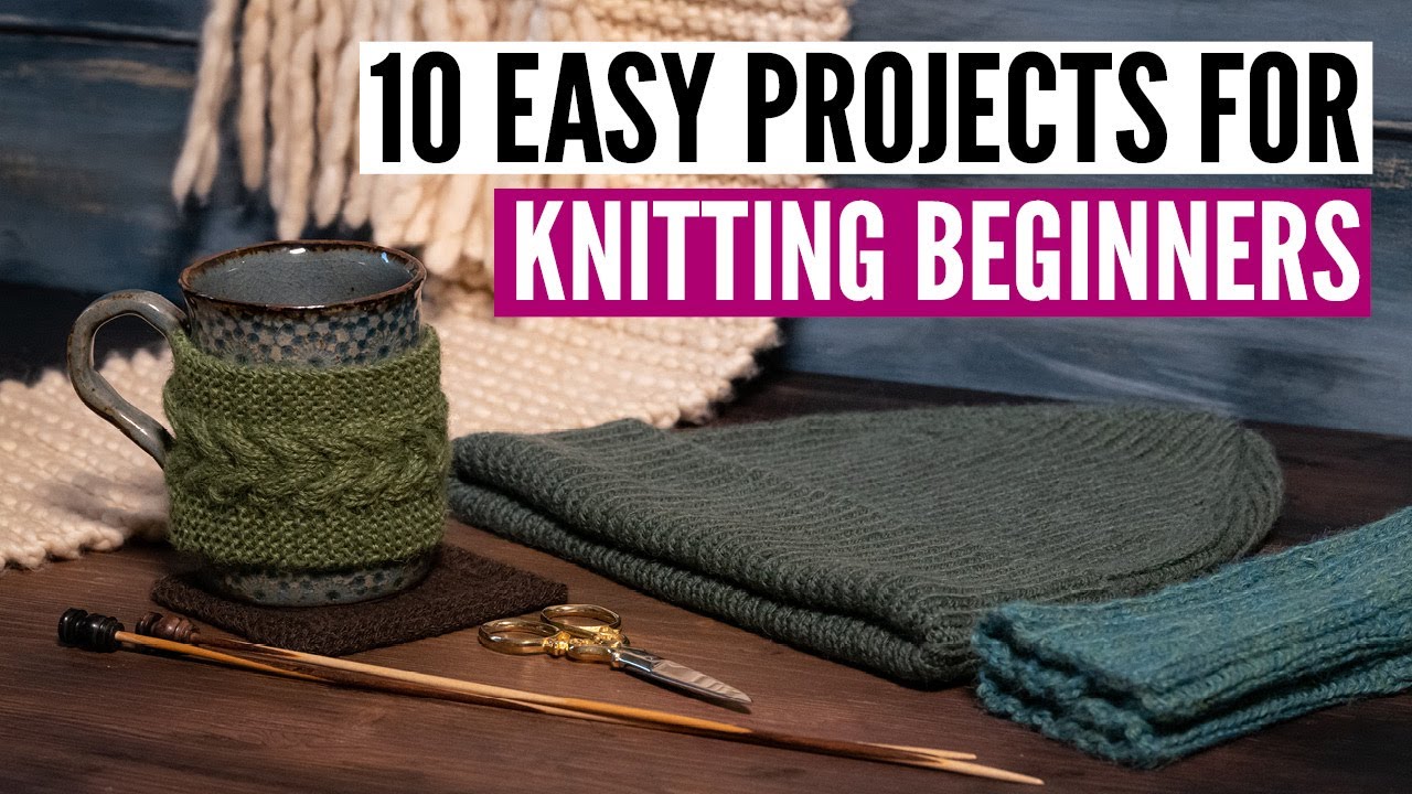 3 Easy Knitting Projects for Beginner Knitters