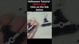 Beaded Witch Hat #halloween2023 #seedbeadsearrings #beadingtutorials