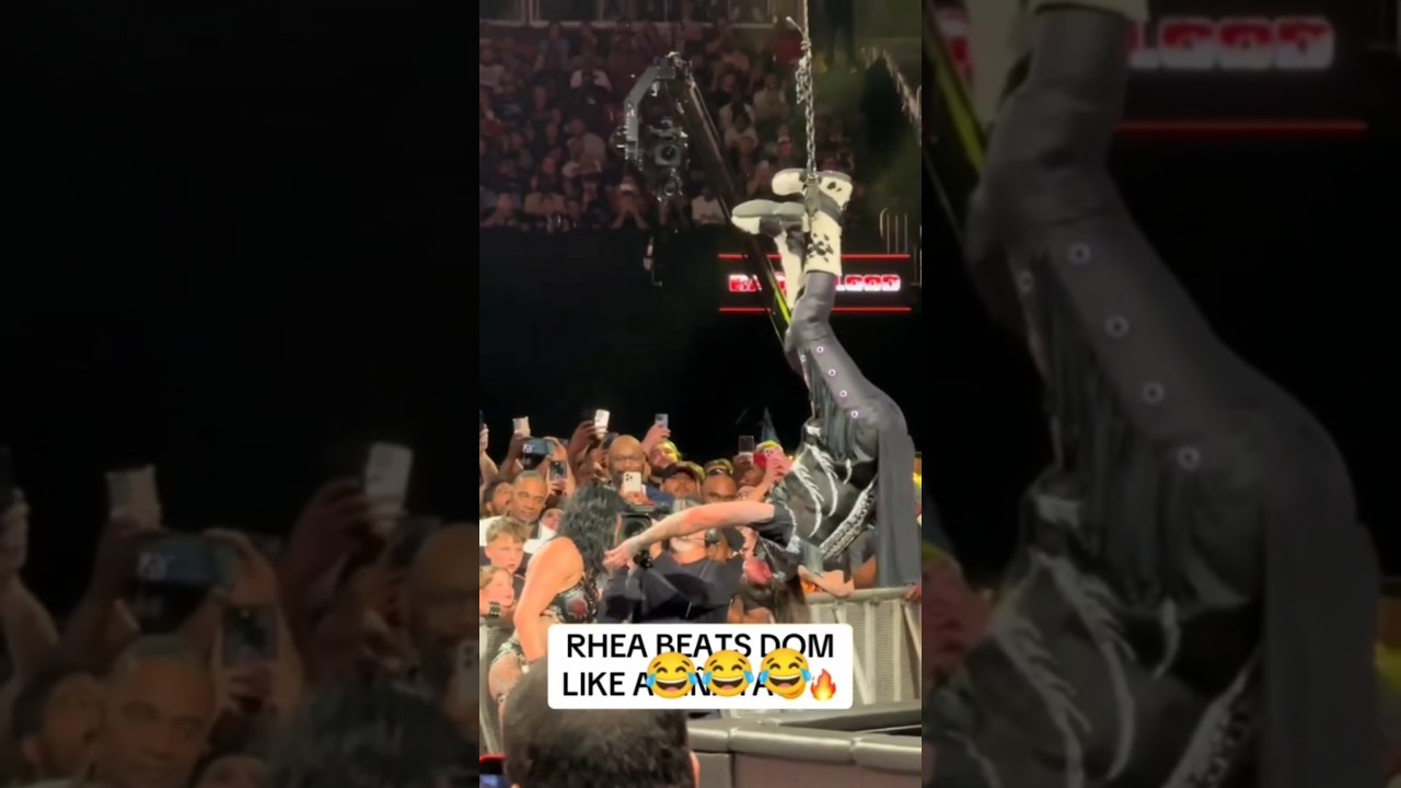 Rhea Ripley whoop the pinata out of Dominik mysterio 