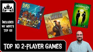 Our Top 10 2-Player Board Games