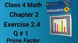 Class 4 Math Ch 2 Ex 2.4 Q 1 Prime Factor|Class 4 Math Unit 2 Ex 2.4 Q 1