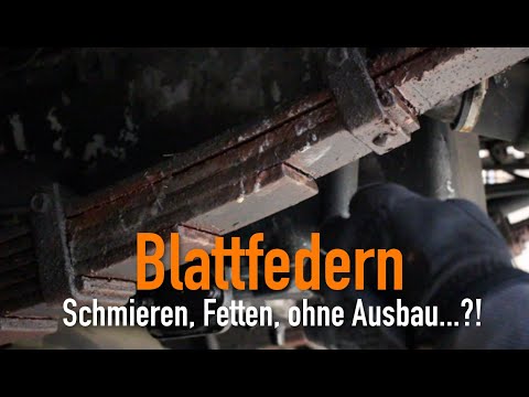 Video: Kann man Blattfedern schmieren?