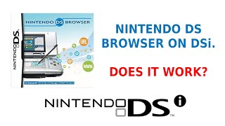 Nintendo DS Browser On A DSi. Does It Work