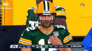 AARON RODGERS INSANE COMEBACK AGAINST THE BEARS! GAME 1 2018-2019 SEASON