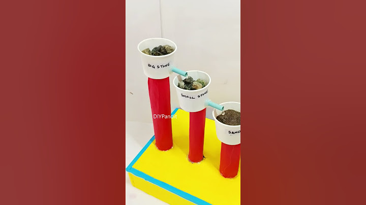 waste water purification working model - diy - diypandit - shorts | DIY pandit