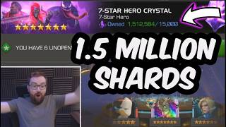 Opening 1,500,000 7 Star Hero Crystal Shards - THE PERFECT CEO ENDING! - Marvel Contest of Champions