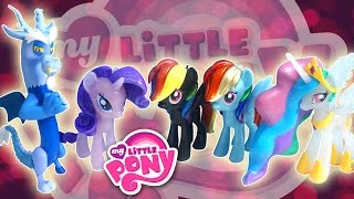 Funko My Little Pony MLP Vinyl Collectibles - Princess Celestia, Blue Discord, Rarity, Rainbow Dash