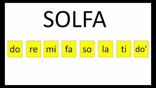 Solfa C major