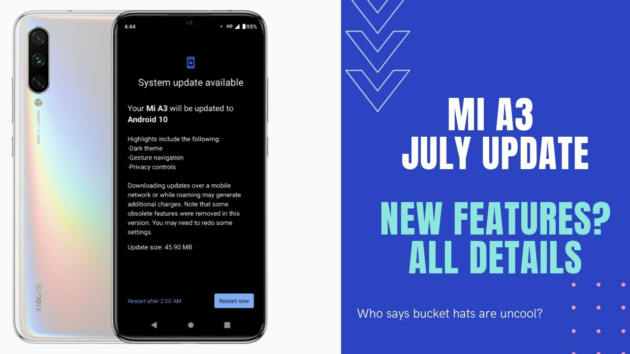 MI A3 JULY UPDATE | Software Update of MI A3 | MI A3 July Software Update | MI A3