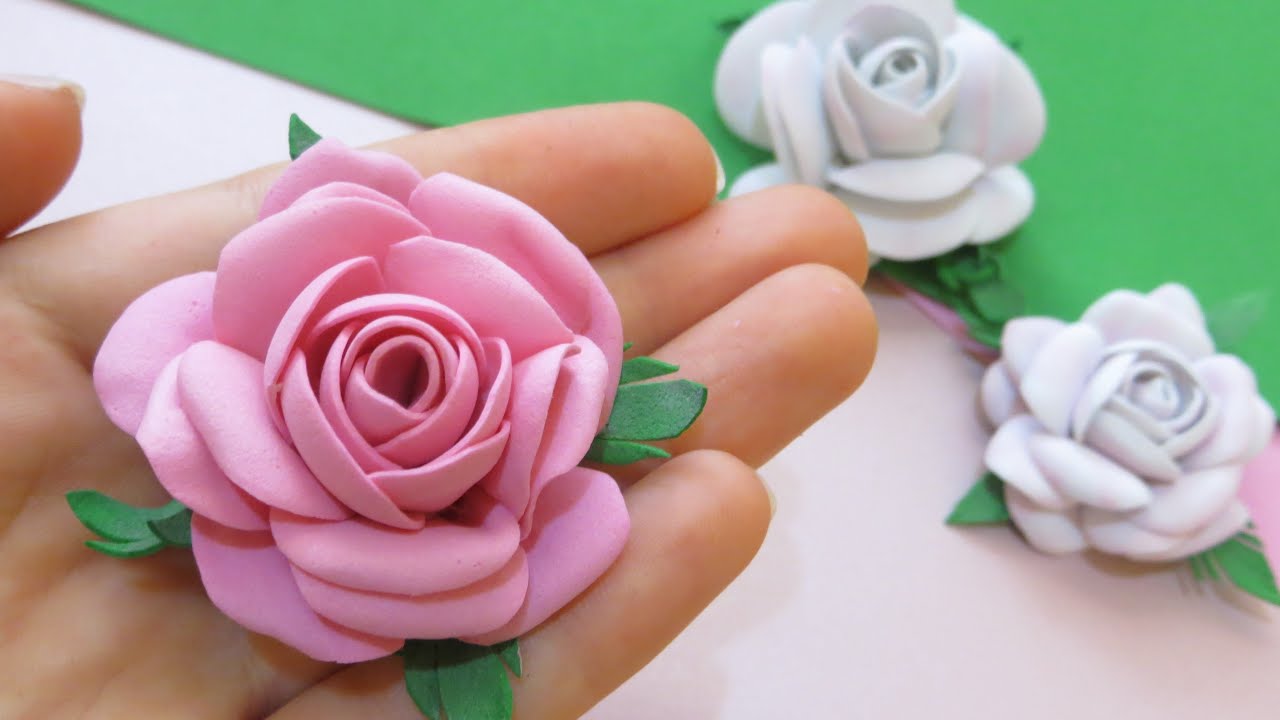 Easiest Way To Make A Foamiran Rose Foam Rose Tutorial Easy Rose DIY easiest-way-to-make-a-foamiran-rose-foam-rose-tutorial-easy-rose-diy
