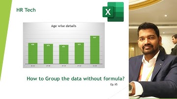 How to Group the data without formula? #noformula #lowcode #nocode #excel #grouping #hr #analytics