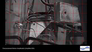 Motion Amplification - Belt Driven Fan with Loose Base Plate and Supports (Filtered to Fan speed)