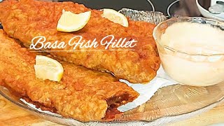 HOW TO FRY BASA FISH FILLET IN THIN BATTER.