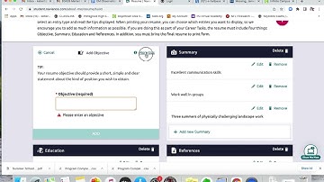 Resume Builder In Naviance